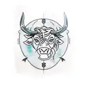 Taurus  tattoo design idea