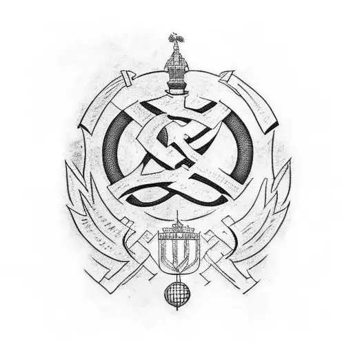 Incorporate the Italian flag colors into a design featuring the word 'family' in Italian script tattoo design idea