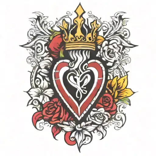 sacred heart  tattoo design idea