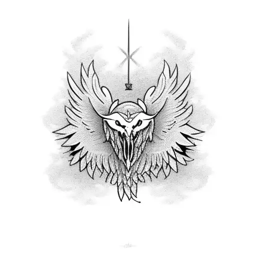 aigle sur une croix orthodoxe serbe  tattoo design idea
