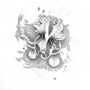 sons iris y Víctor  tattoo design idea