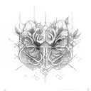 sons iris y Víctor  tattoo design idea