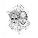 my sons iris y Víctor  tattoo design idea