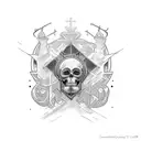 coração de Cristo  tattoo design idea