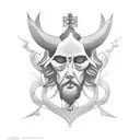 coração de Cristo  tattoo design idea