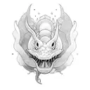 Ouroboros dragons tattoo design idea