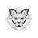 Amstaff tattoo design idea