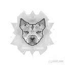 Amstaff tattoo design idea