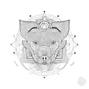 Amstaff tattoo design idea
