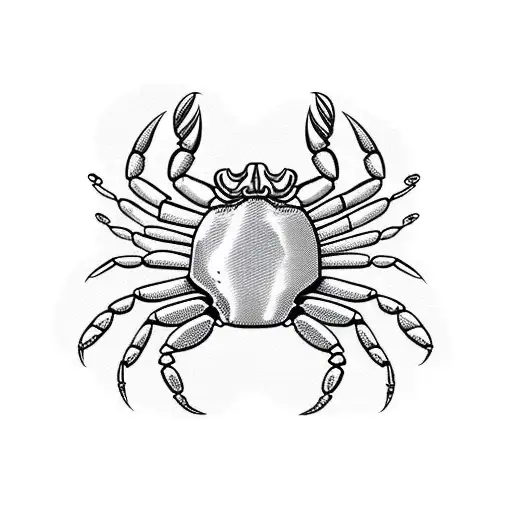 Zodiac sign - Cancer. Accurate symmetrical drawing of the beach crab with a  frame of roses. Concept art for tattoo, horoscope. Coloring book  illustration. Linear drawing itolated on white background Stock Vector |