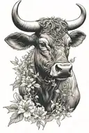 year of the ox  tattoo design idea