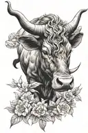 year of the ox  tattoo design idea