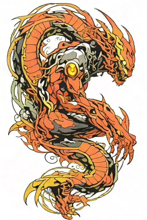 Japanese Neon Genesis Evangelion tattoo design idea