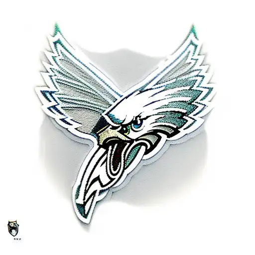 Philadelphia eagles tearing through skin tattoo design idea