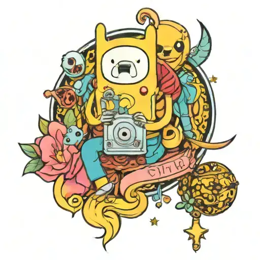 Adventure time tattoo design idea