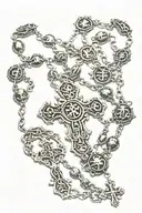 curse mark rosary  tattoo design idea