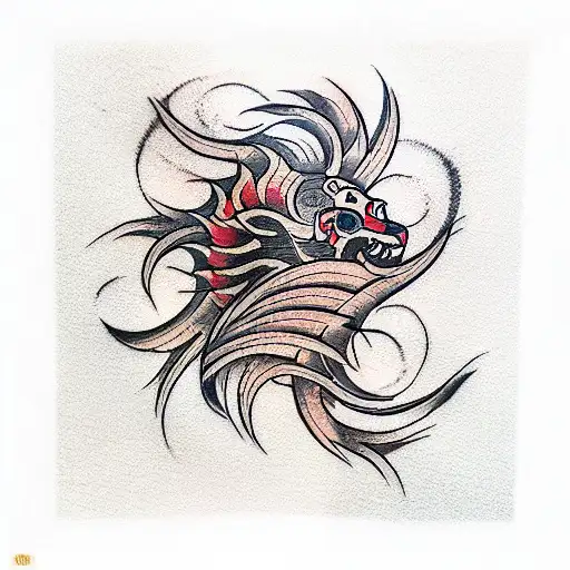 leo,trishul tattoo design idea