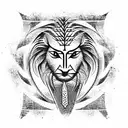 leo,trishul tattoo design idea