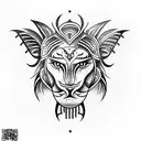 leo,trishul tattoo design idea