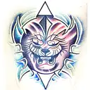 leo,trishul tattoo design idea