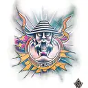 leo,trishul tattoo design idea