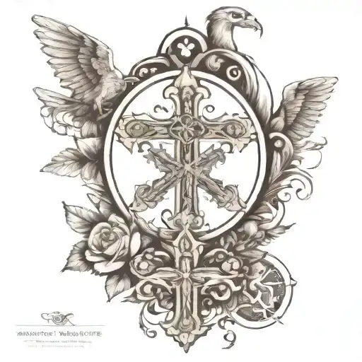 strong family, christianity, adoption symbol designed tattoo design idea