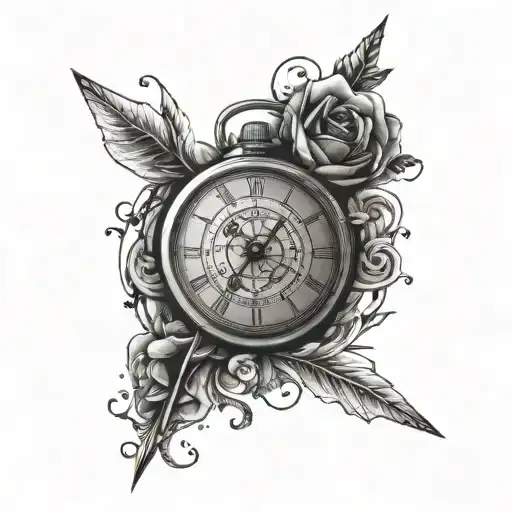 time only heal all wounds tattoo design idea