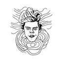 harry styles tattoo design idea