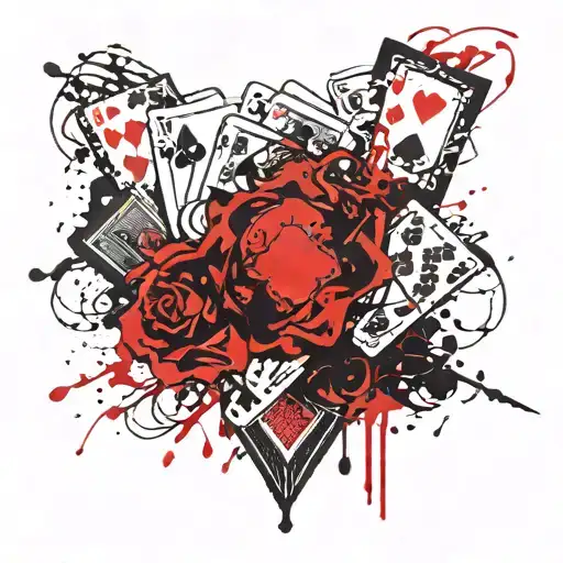 Gambling tattoo design idea