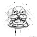 forever 17 lln clowds tattoo design idea