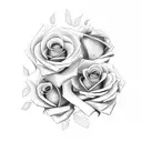 roses with the message "one life one chance" tattoo design idea