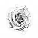 roses with the message "one life one chance" tattoo design idea