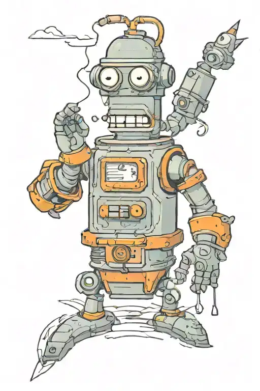 bender futurama tattoo design idea