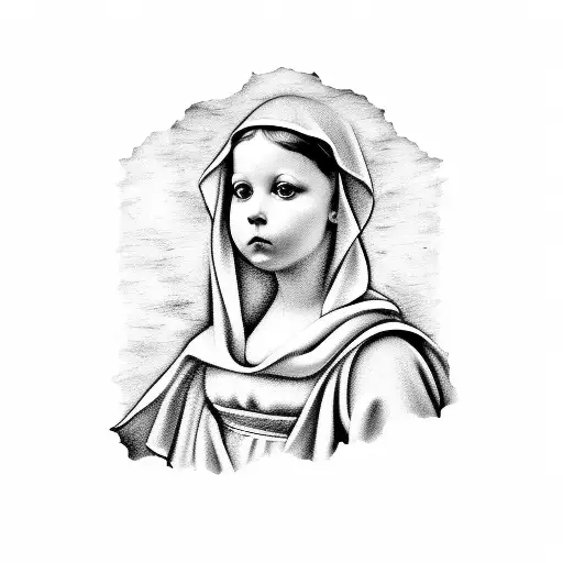 the Sistine madonna tattoo design idea