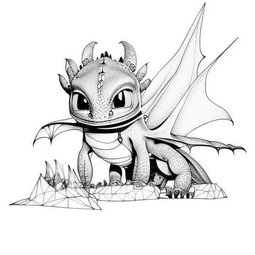 how to train your dragon  tattoo design idea