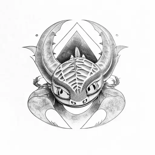 how to train your dragon  tattoo design idea