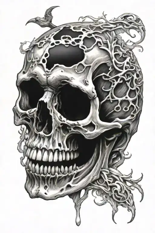 cheating death  tattoo design idea