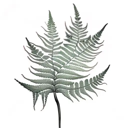 Fern Tree tattoo design idea