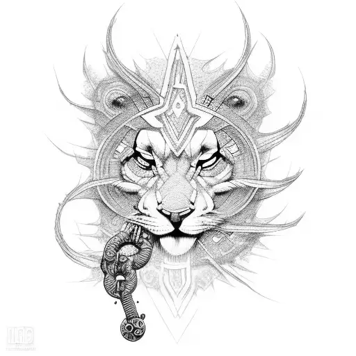 chain  reed thunder  tattoo design idea