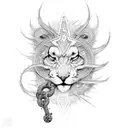 chain  reed thunder  tattoo design idea