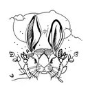 hare tattoo design idea