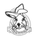hare tattoo design idea