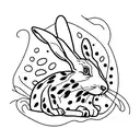 hare tattoo design idea