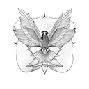 Flying Sparrow tattoo design idea