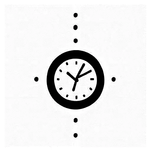 Time flies tattoo design idea