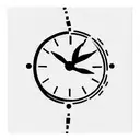 Time flies tattoo design idea