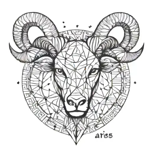Aries constellation intertwined 27 tattoo design idea