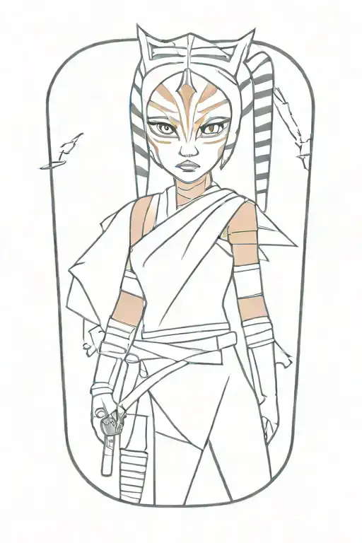 Ahsoka Tano tattoo design idea