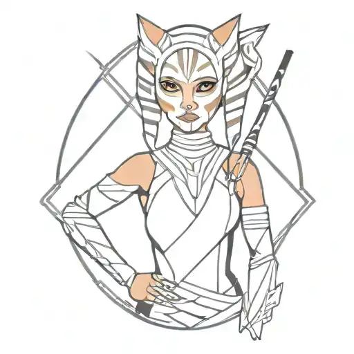 ahsoka tattoo design idea