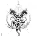 caduceus tattoo design idea